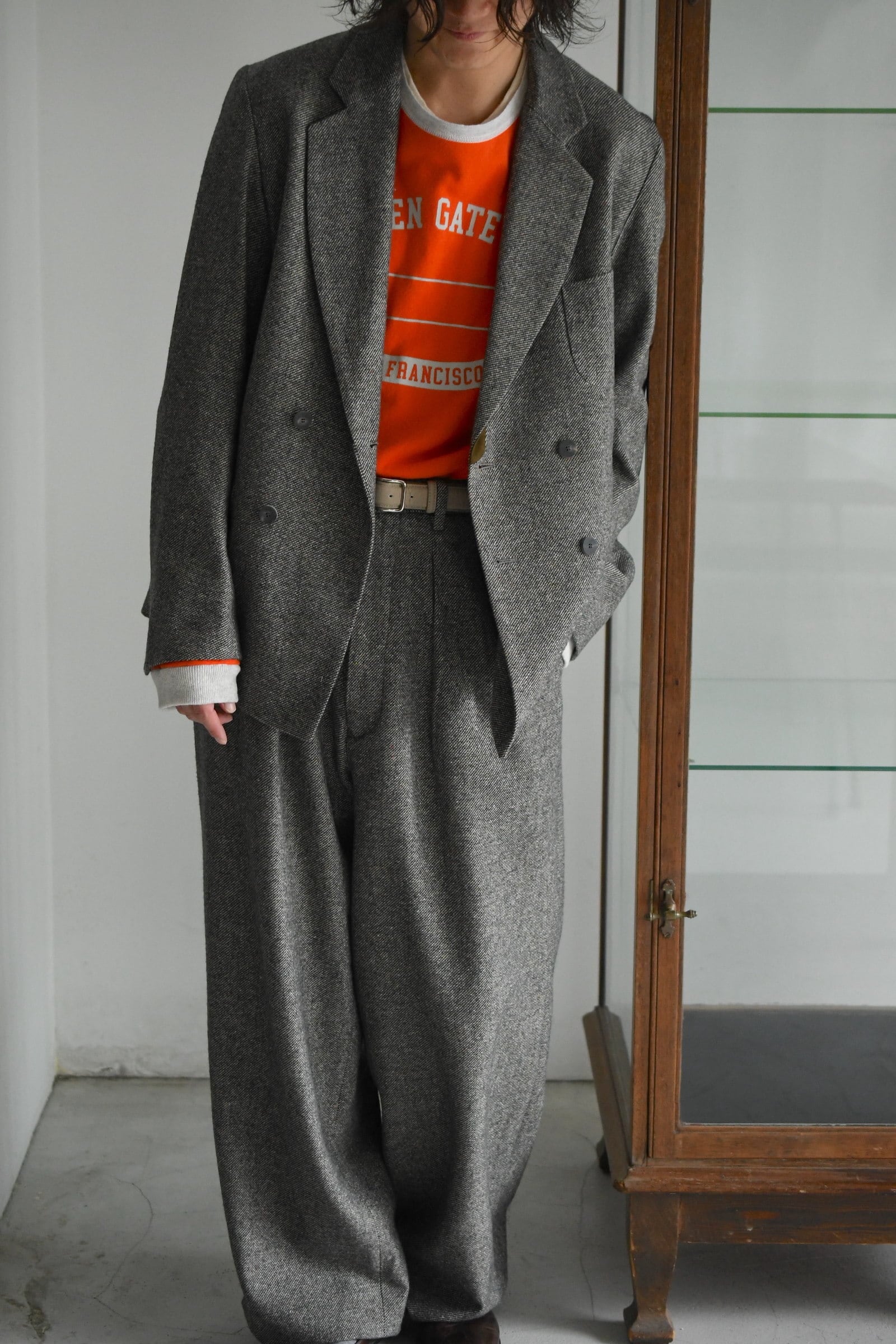 m's braque / W4B COMFORT LOOSEN JACKET (Mix Brown) | nariwai