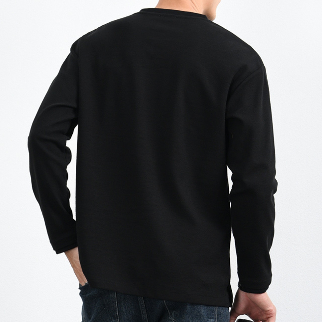 シンプル無地長袖Tシャツ af0137