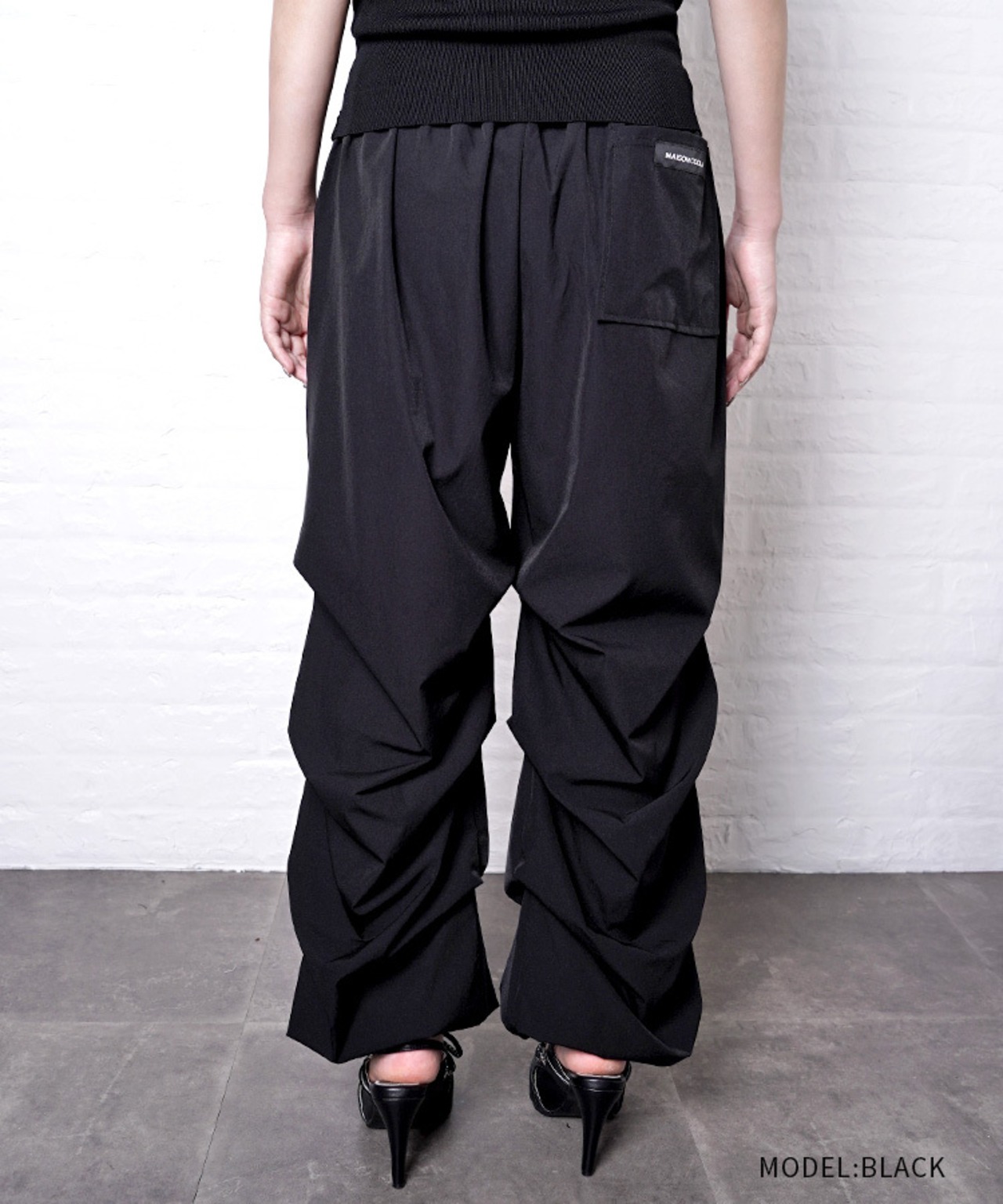【直営限定ITEM】パラシュートシャーリングパンツ (BLACK)　CQ-47075H