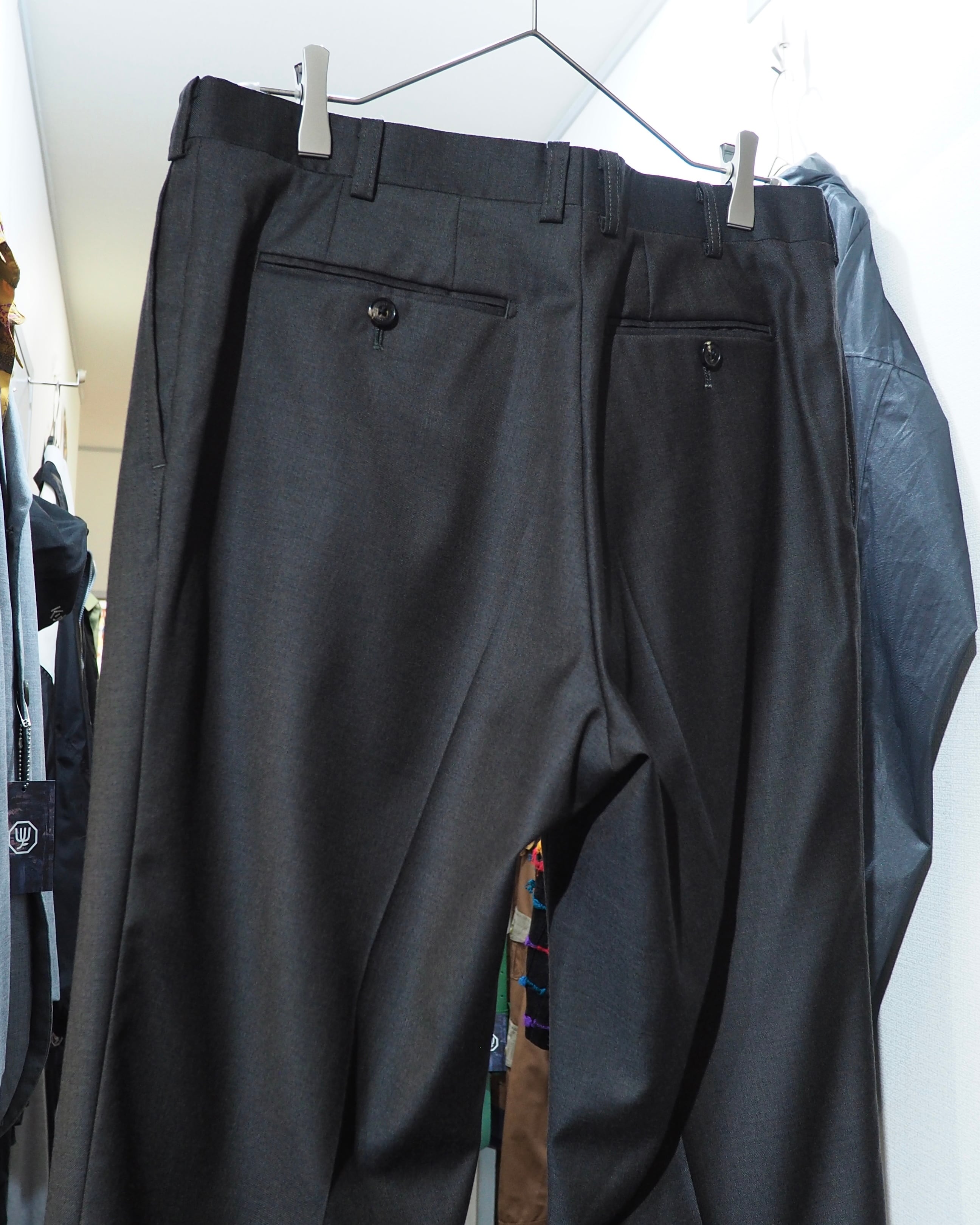 " LANVIN collection - 極上 " Special Pure Wool Wide Slacks Pants