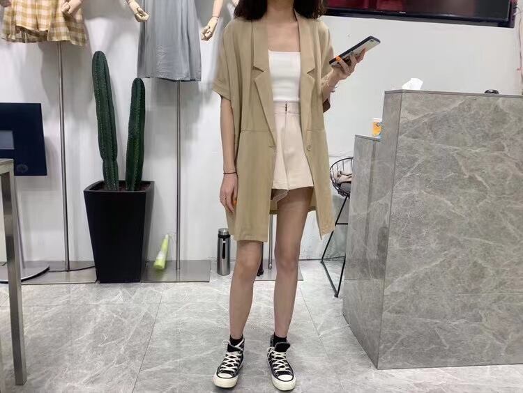 リネン混オーバーサイズジャケット　AJ33167-5821