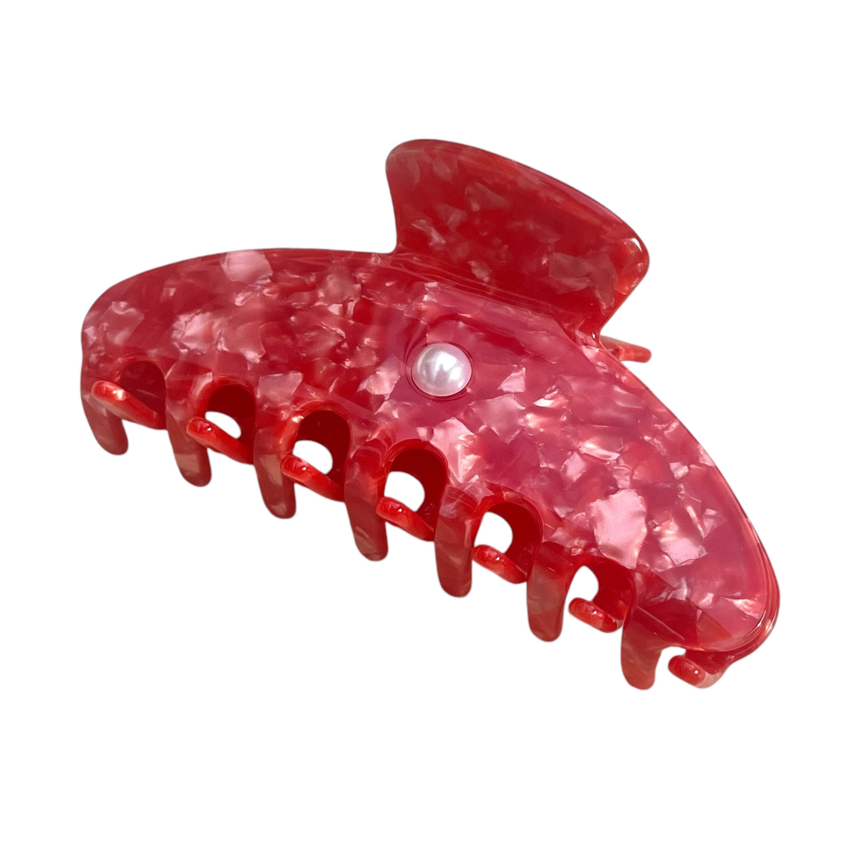 Center Pearl Clip / Red | AURA(アウラ)