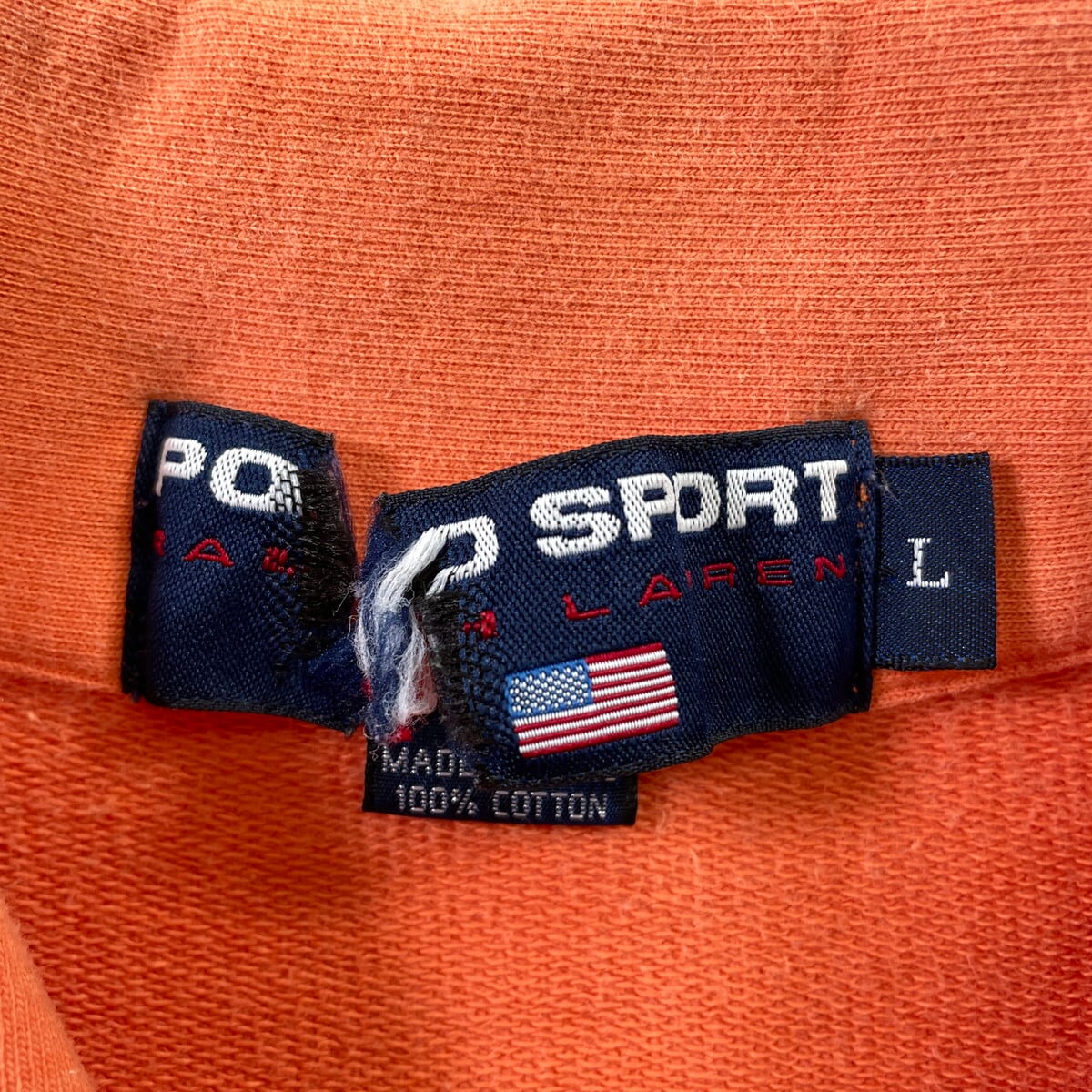 90年代 POLO SPORT RALPH LAUREN 襟付き カジキプリント 半袖ハーフ