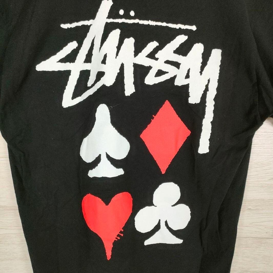 即完売 STUSSY ステューシー Tシャツ 両面プリント デカプリント