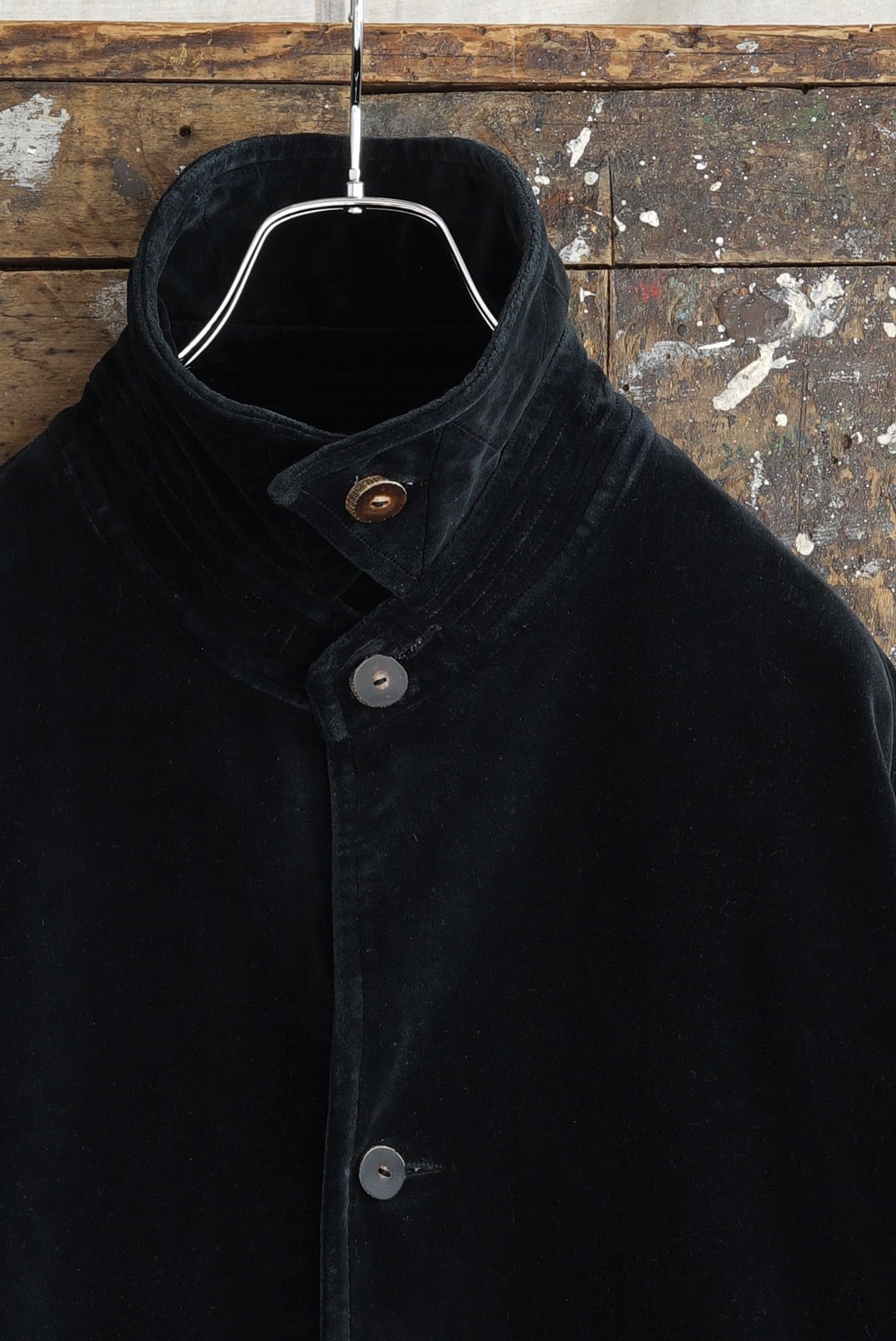 CHEZ VIDALENC - COAT BOBI VELVET (BLACK) | Brownie