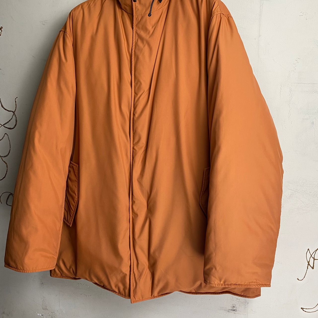 HERMES reversible cashmere down jacket “hermes orange”