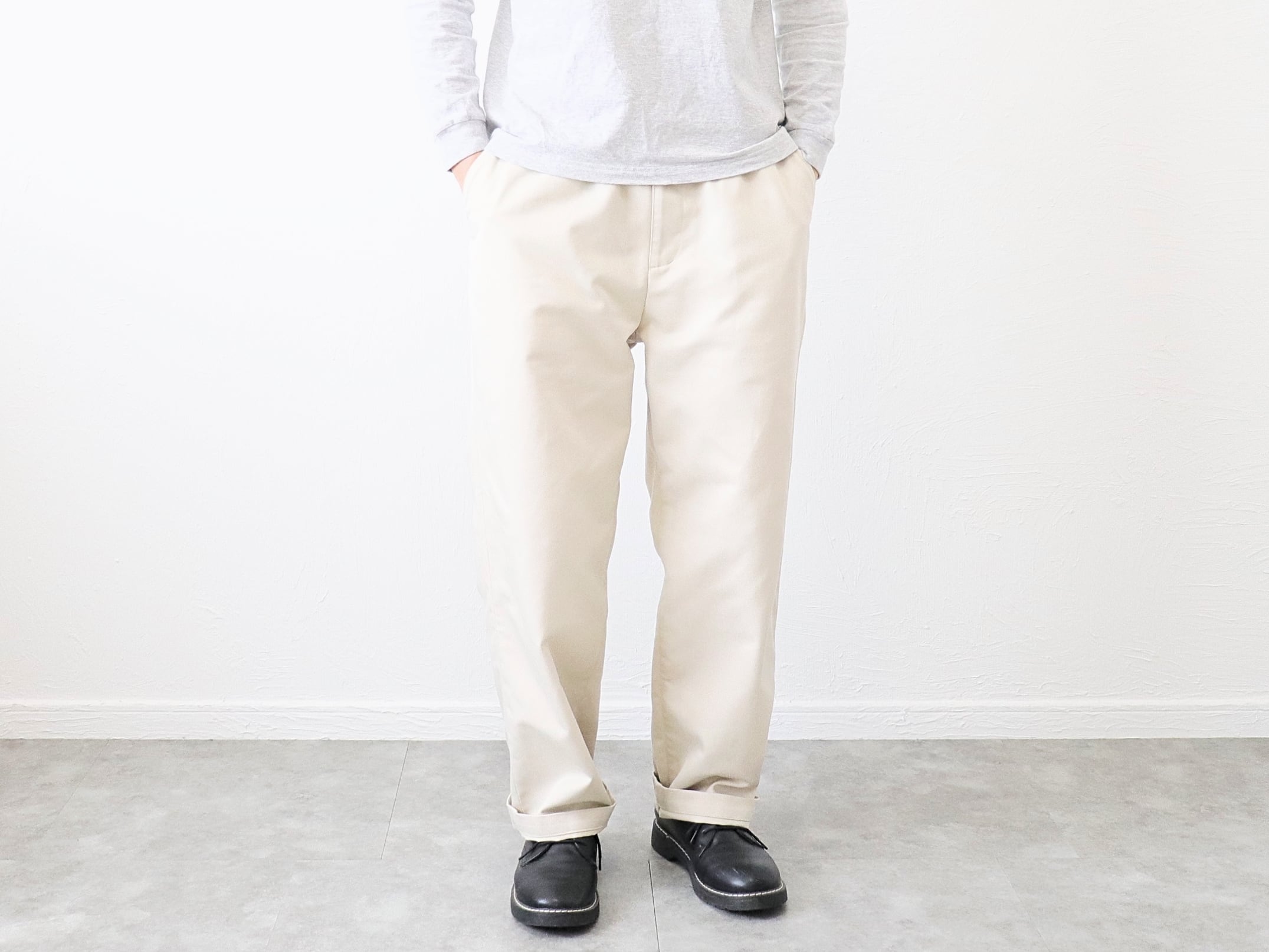 have a good day / T/C RELAX TROUSER PANTS - SAND ハブアグッドデイ