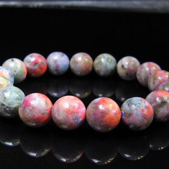 ハックマナイト ブレスレット 12mm 一点物 メール便可 111-49331