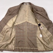 DAKS × Ermenegildo Zegna ダックス ゼニア チェック 背抜き テーラードジャケット 7AR/グレー系 レディース