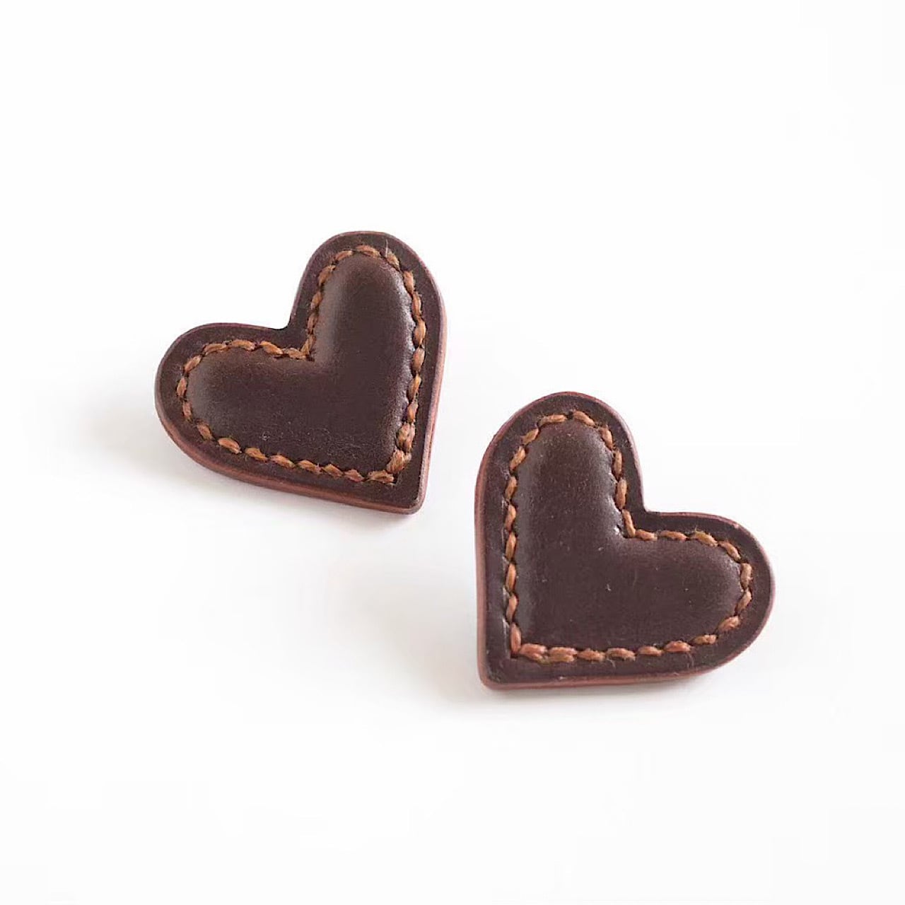 leather pierce/earring 《Heart~cordovan~》3colors | TO DAY'S BOUTIQUE