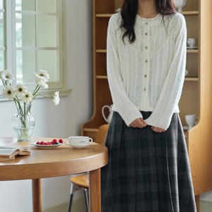 かぎ編みレースブラウス W01021