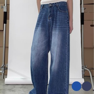 ウォッシュワイドデニム【OMB86】