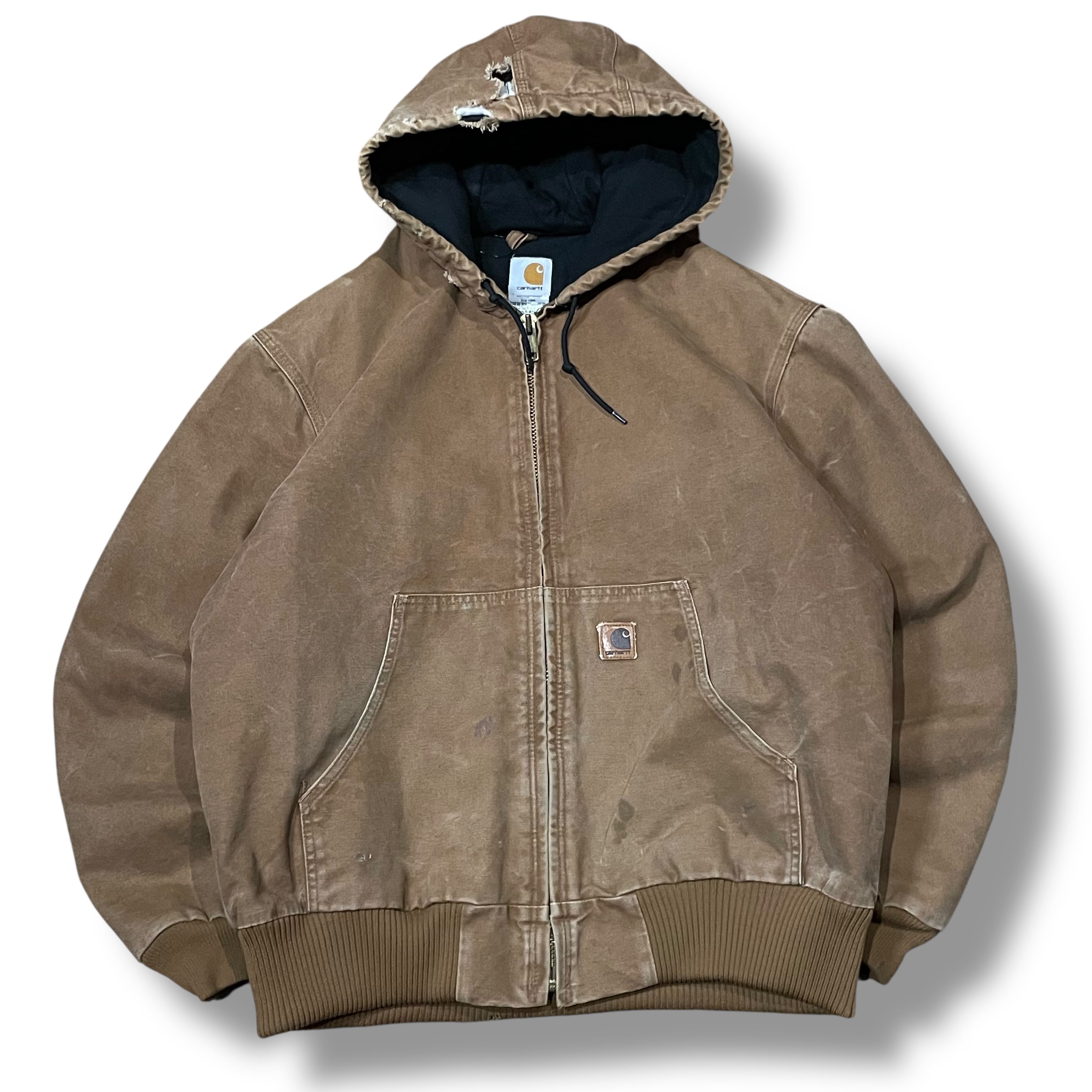 L】【00年代】Carhartt カーハート ブランドロゴ ダック地 アクティブ