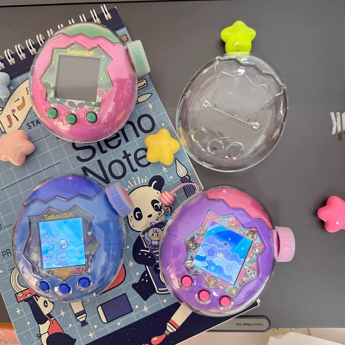 【新品未使用】たまごっちパラダイス カスタム ケース カバー セット クリア Tamagotchi Paradise クリア ケース カバー 透明 TPU ストラップ