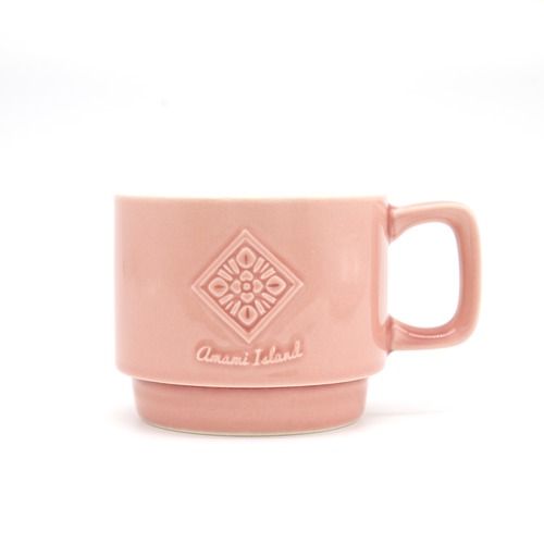 オリジナルマグカップ | ピンク | 紬柄