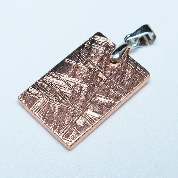 ギベオン ペンダント 隕石 メテオライト ピンクゴールド 一点物 おまかせ便 112-13521