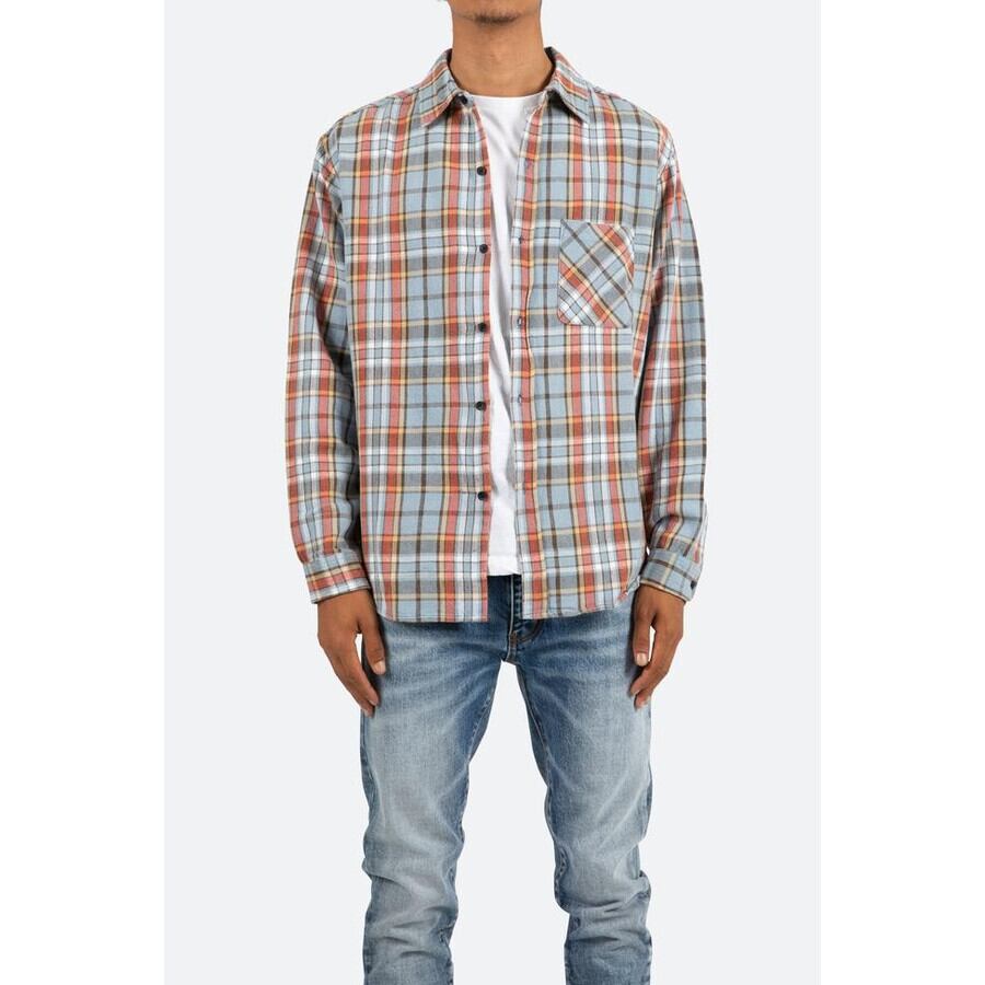 MNML チェックシャツ ミニマル 楽天市場】【70%OFF】 mnml ミニマル VINTAGE FLANNEL DROP SHOULDER