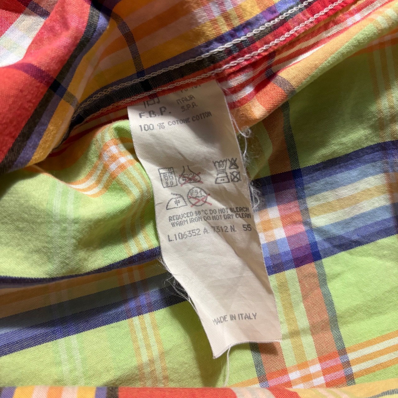 vintage LES COPAINS check shirt