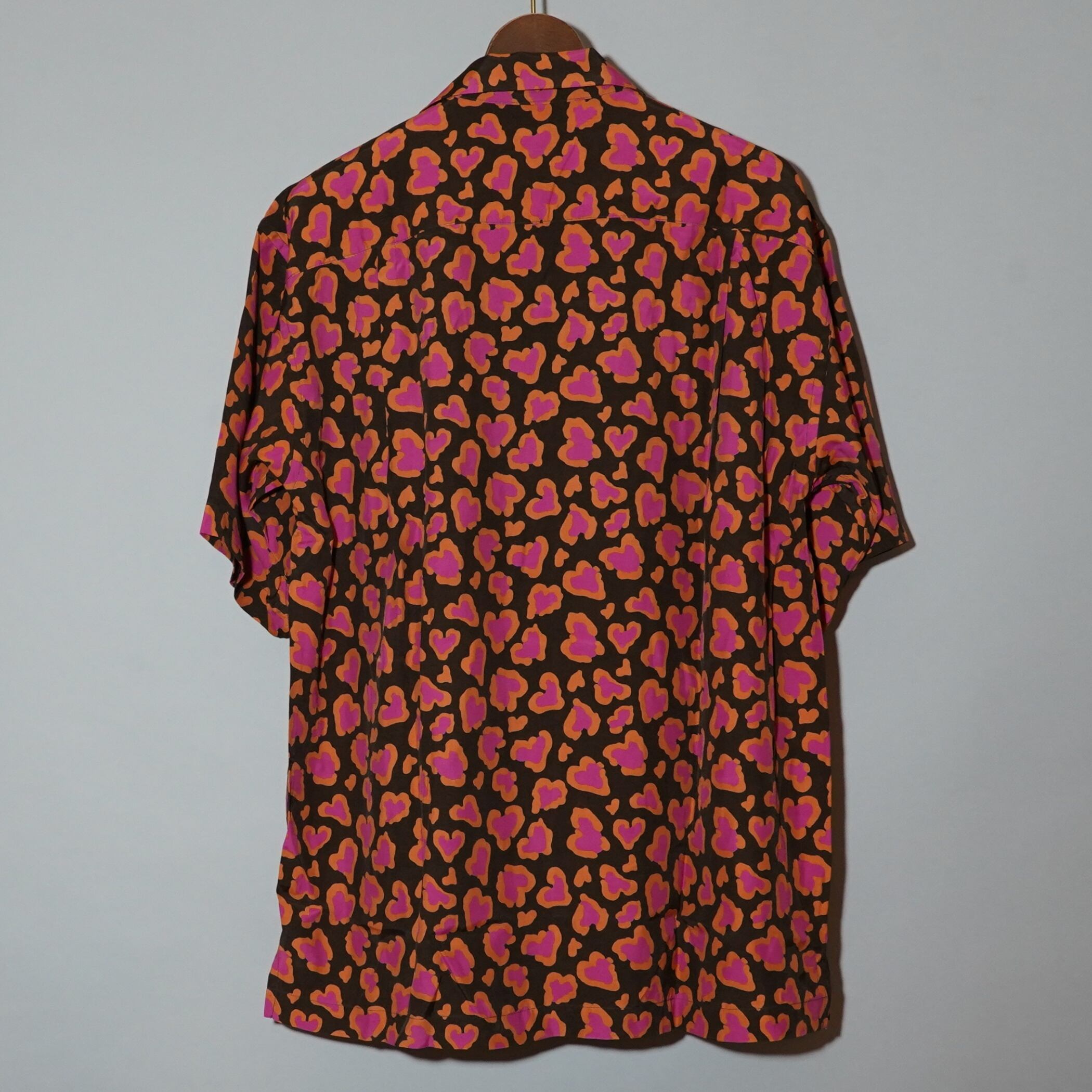 CC HEART LEOPARD ALOHA SHIRTS -BROWN- | ChahChah | 公式通販