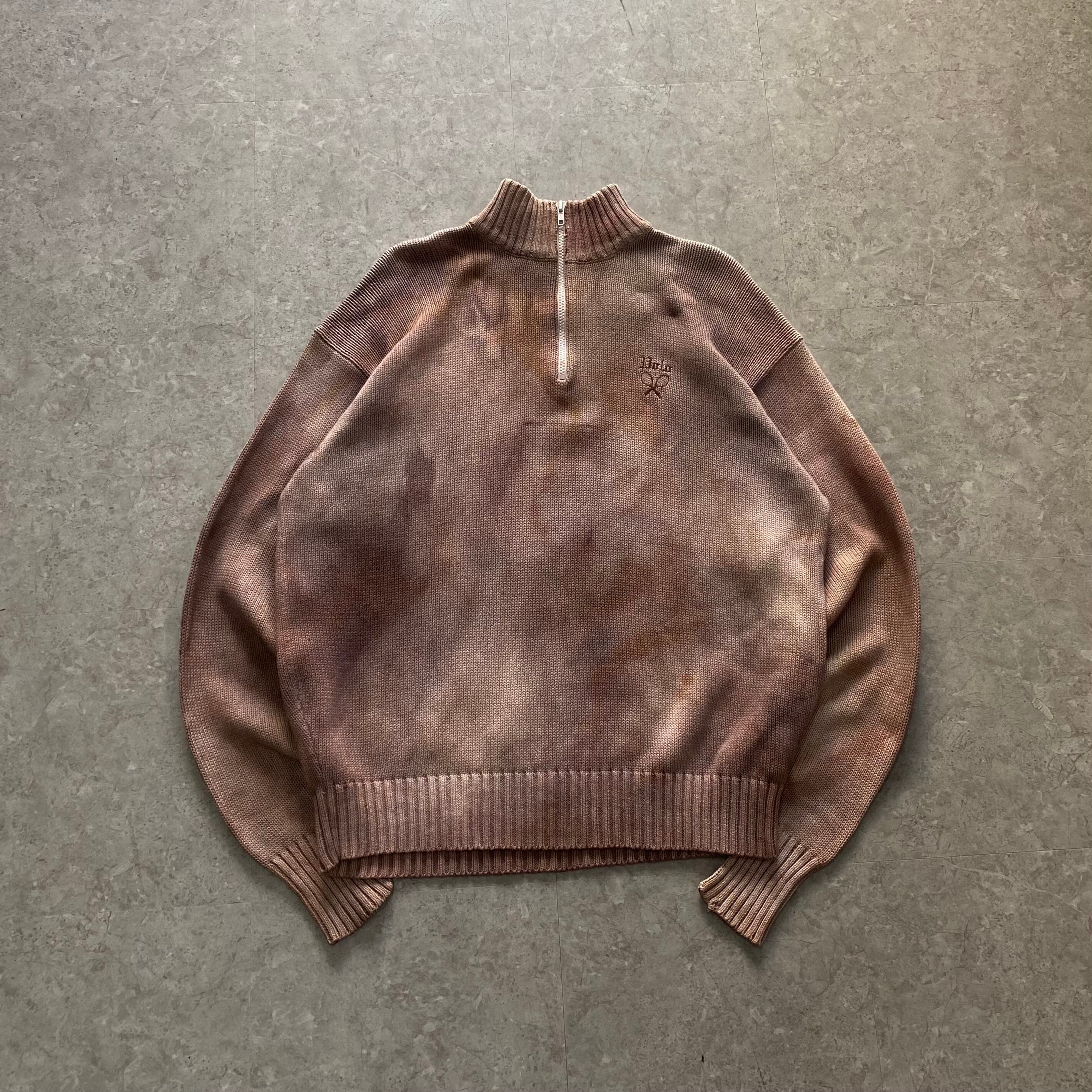 Polo Ralph Lauren overdye half zip cotton knit【仙台店】