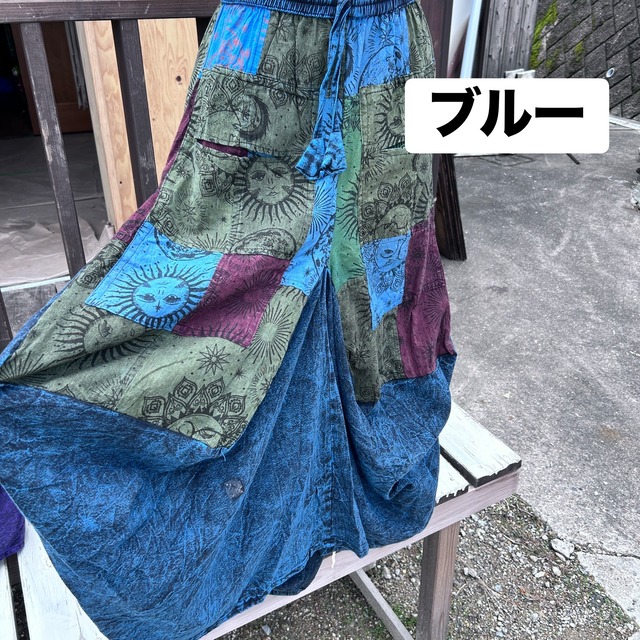 パッチワーク変形スカート