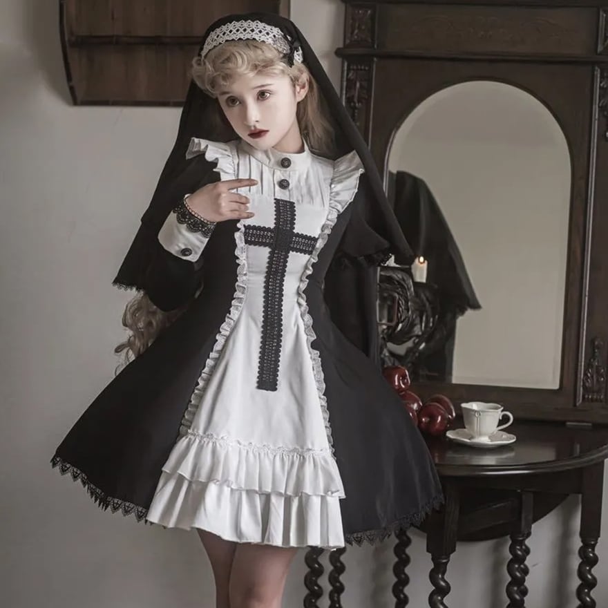 SEASONZ ロリータ カチューシャ ベール 聖女 修道女 COS コン