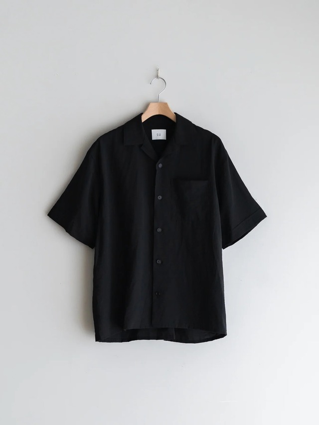 SU　Rayon S/S Shirts　BLACK　SU-02-SH-03RL