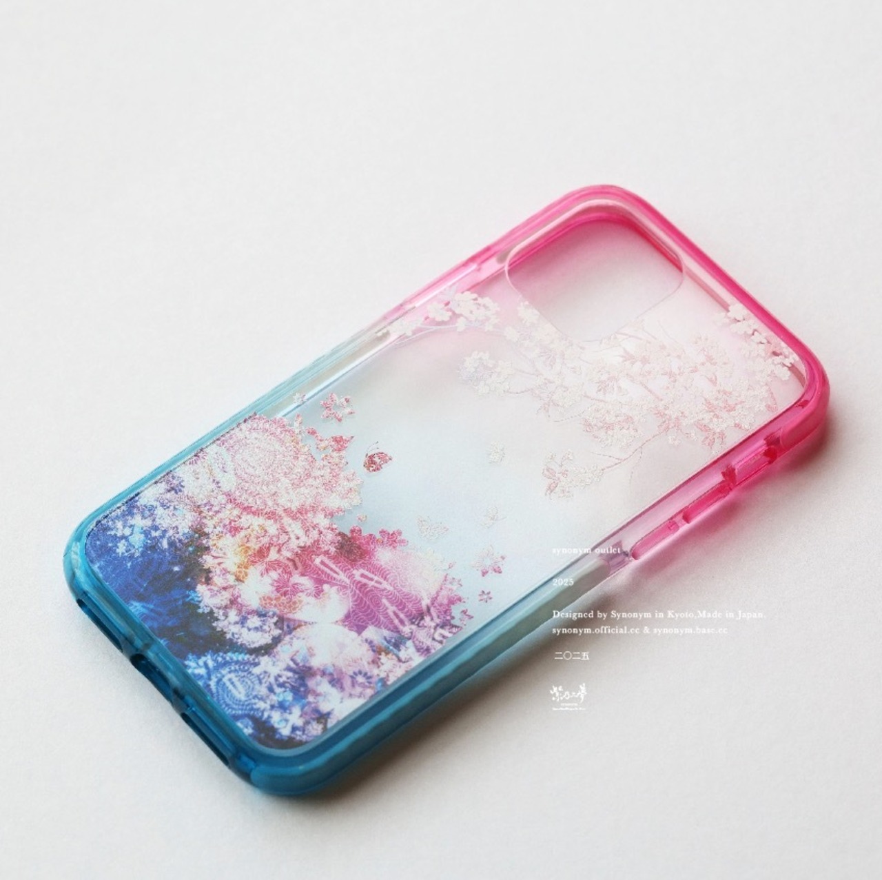 【iPhone11Pro/OUTLET】彩・胡蝶 - 和風 iPhone プレミアムクッションバンパーケース【Re:design】