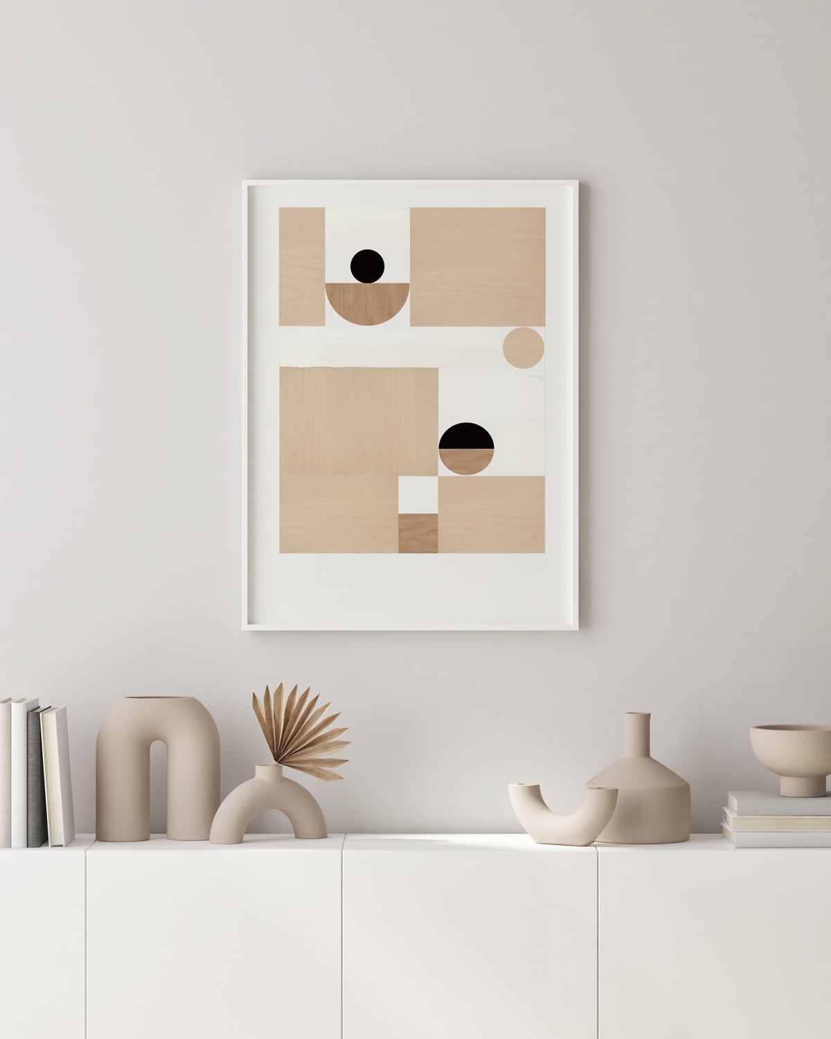 【送料無料】アブストラクト wood 50x70cm サイズ インテリア ポスター北欧 おしゃれ 絵画 壁掛け モダン オーダー【受注生産】