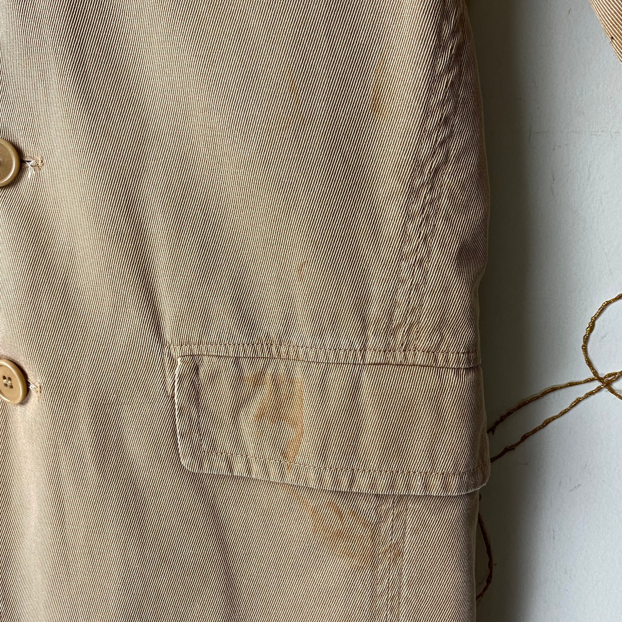 C.P.COMPANY brown cotton twill tailored jacket