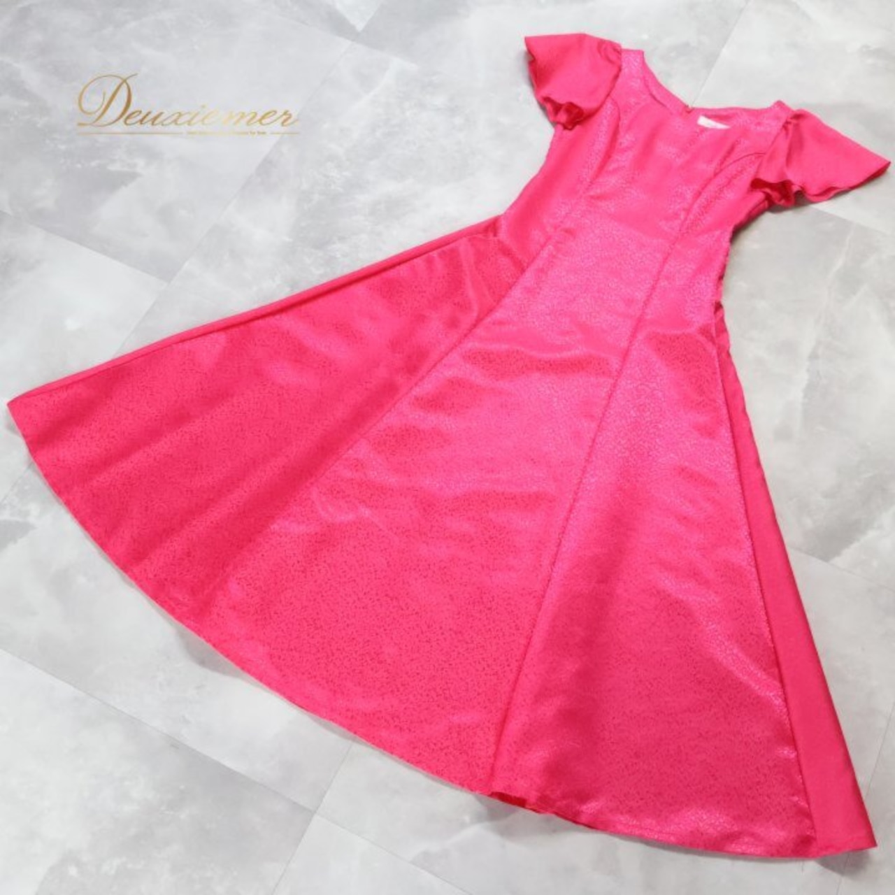 フラダンス 衣装 ワンピース ドレス Hula Ku ピンク系 セキノレーシングスポーツ 日本製 ワンカラー 無地 シンプル かわいい 華やか 鮮やか 明るい ダンス衣装 ハワイアンダンス レディース ハワイアン アロハ フラ ダンス レッスン 練習