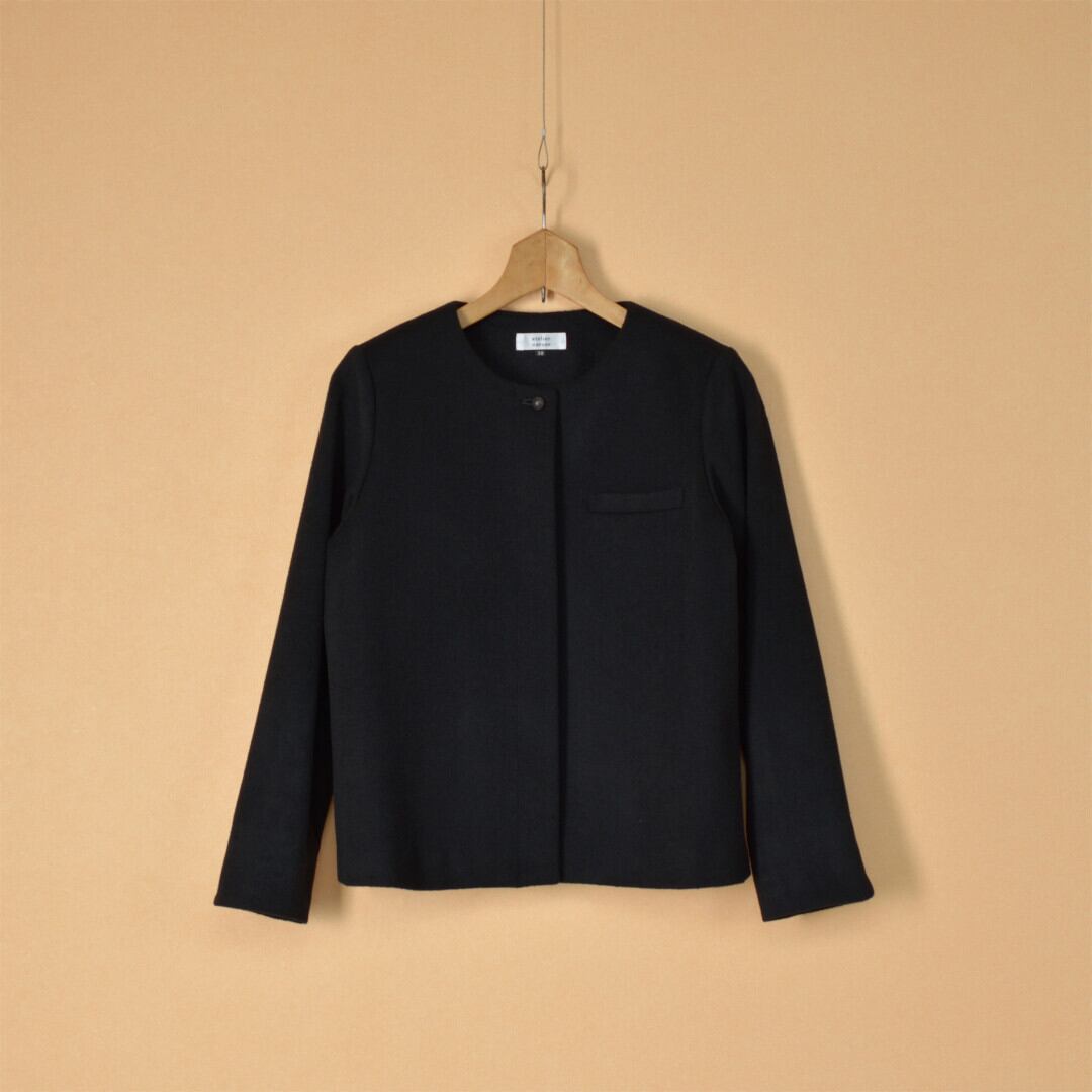 atelier naruse アトリエナルセ ビーバーウールノーカラージャケット