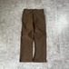 60s- Vauzou フレンチワーク モールスキン ブラウン パンツ W31