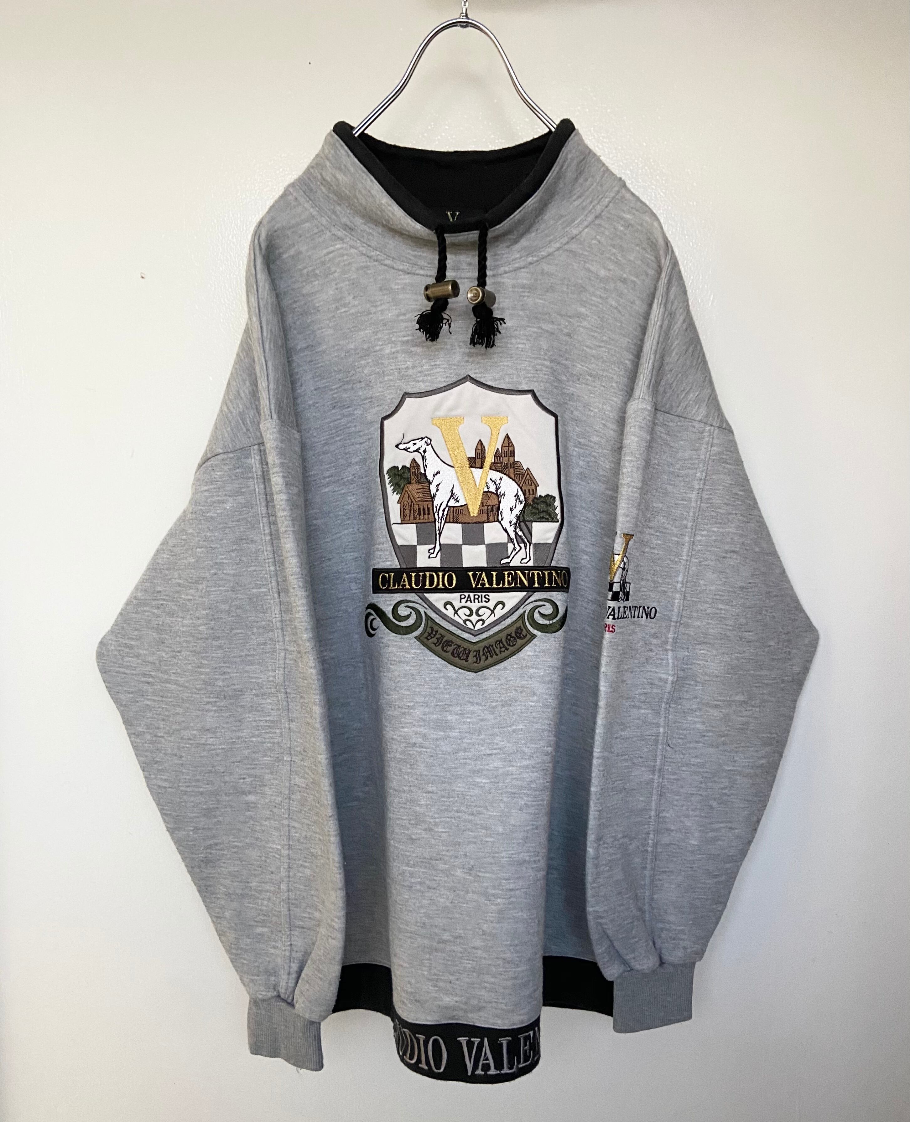 90sイタリア古着 CLAUDIO VALENTINO/ヴァレンティノ アニマル刺繍