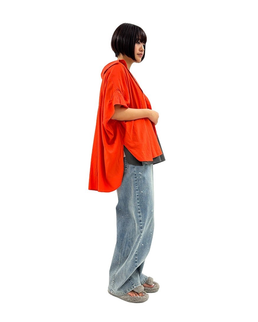 ⭐人気⭐【ayane】ペイント加工バレルレッグパンツ 875815 826543