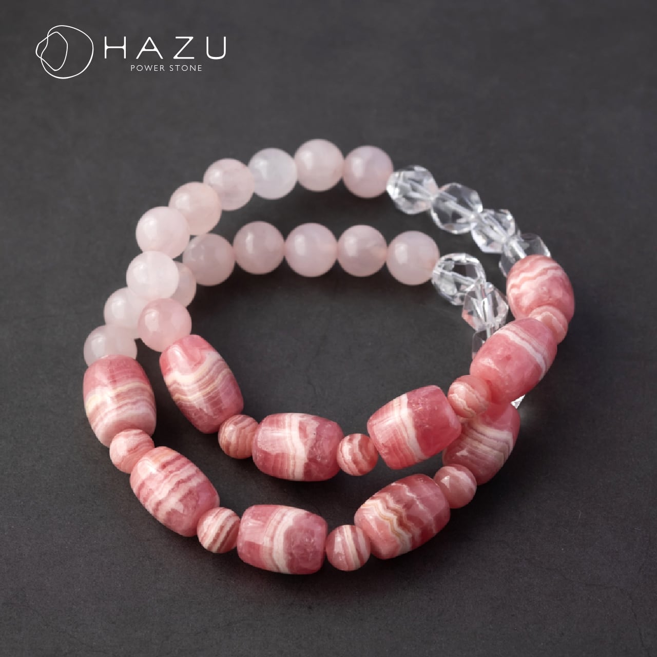 美しい大粒インカローズ［インカローズ／ローズクォーツ／水晶