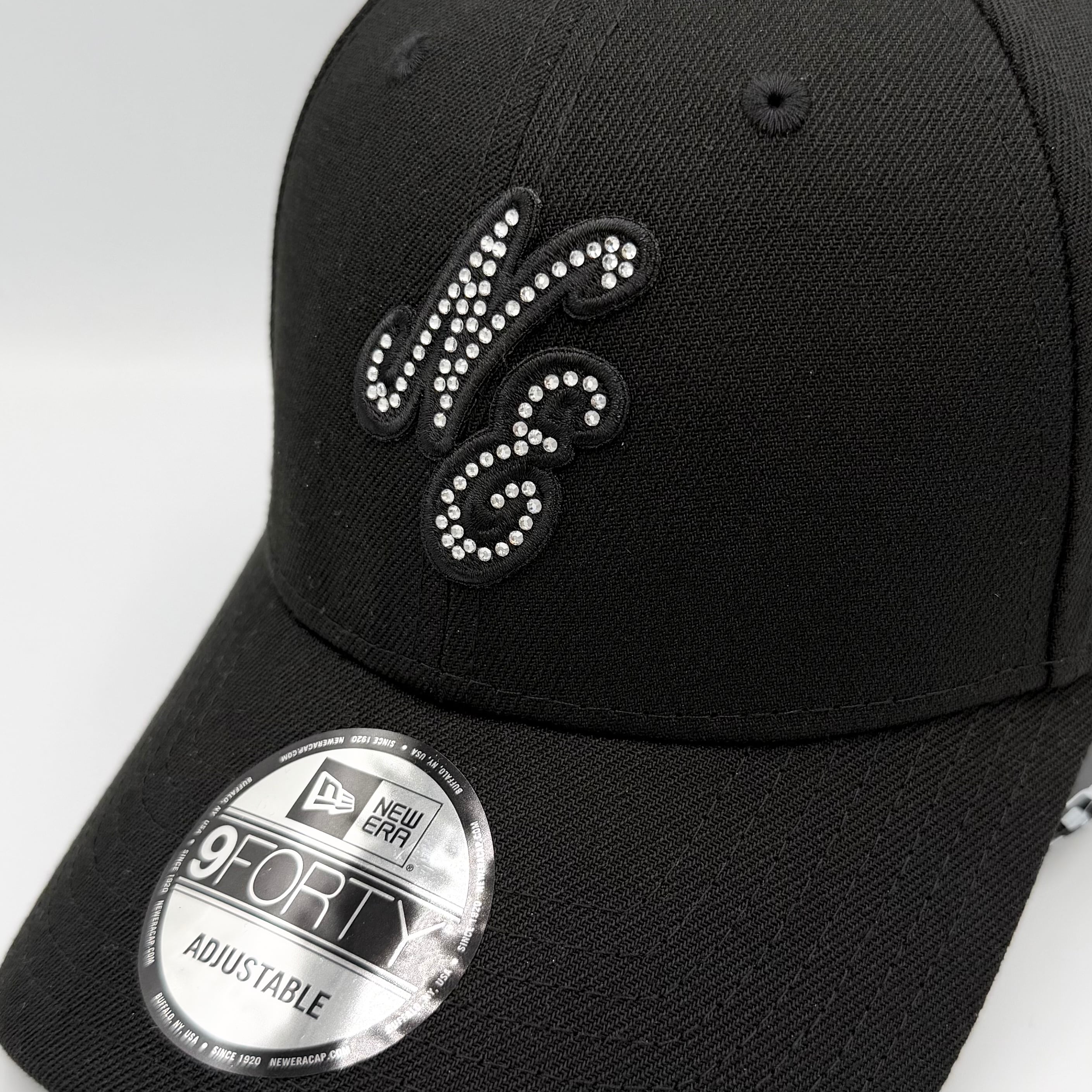 NEW ERA 9FORTY/940 ラインストーン/Rhinestone クラシックロゴ Black