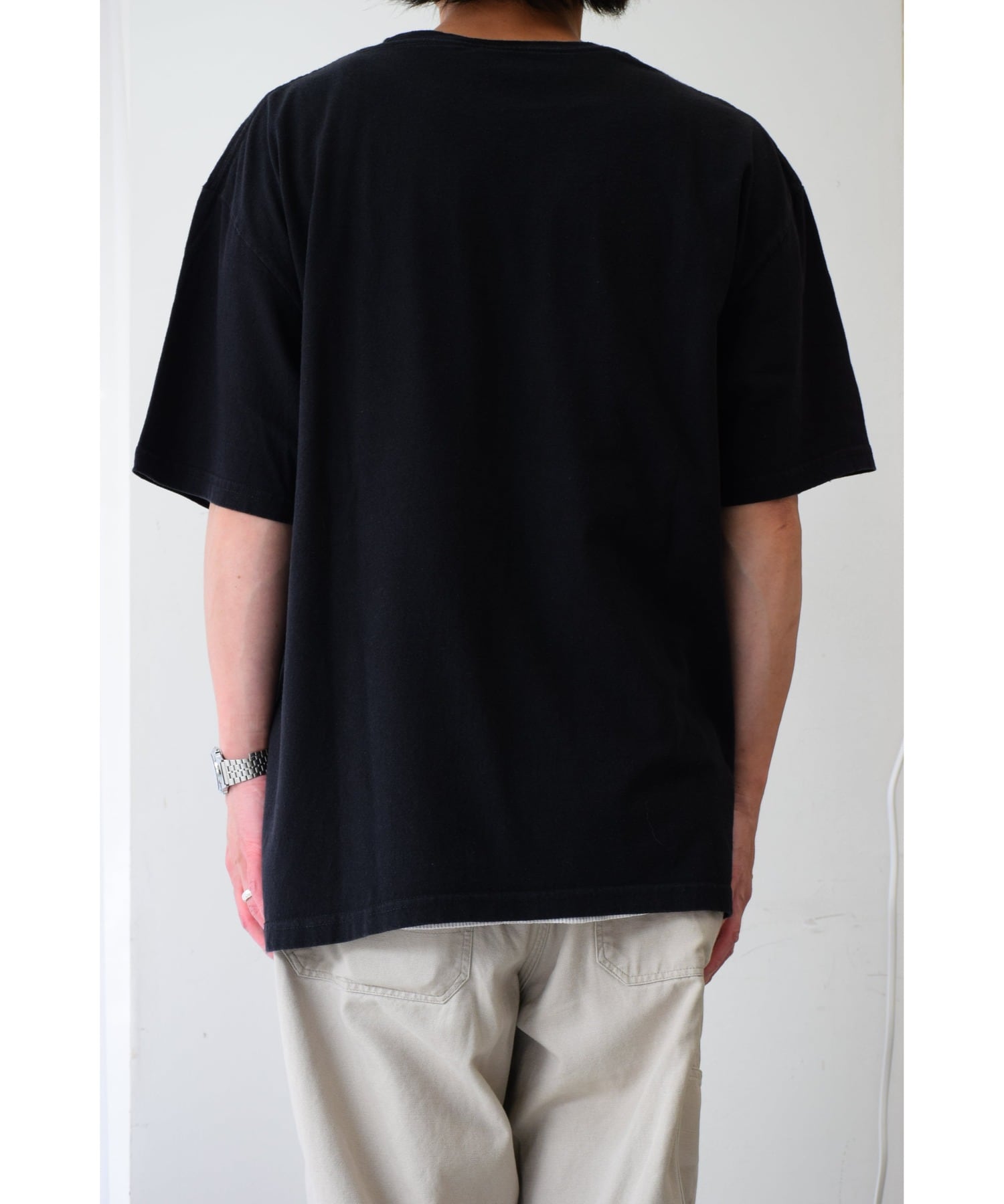 初音ミク Tシャツ メンズ L ブラック キャラクター 古着 ヴィンテージ
