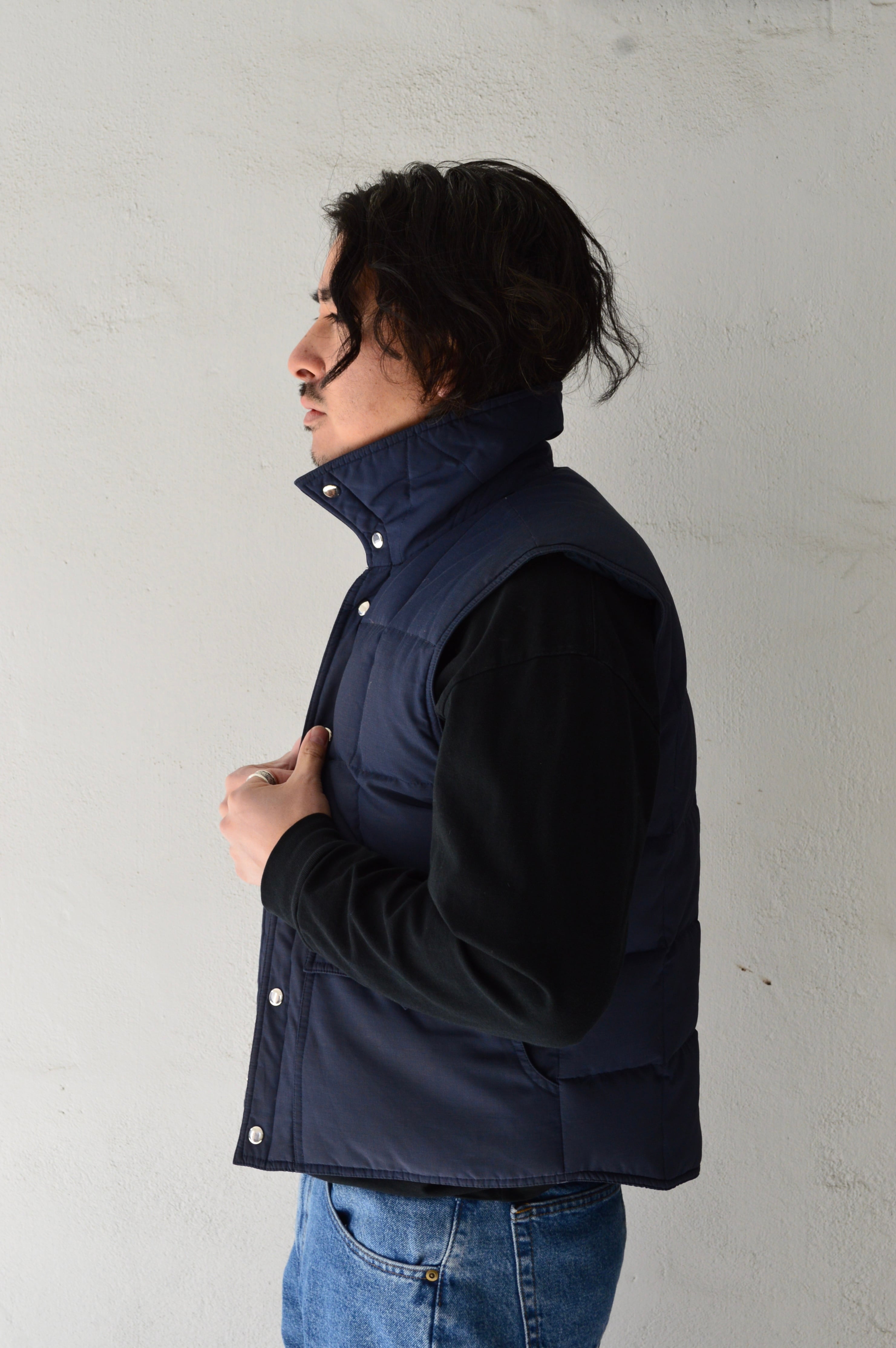 JCPenney 1970's High Neck Down Vest JCペニー 70s ダウンベスト | UOOP