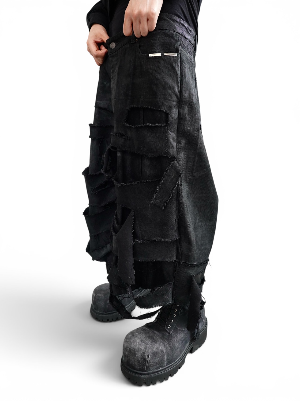 【DES'N'ATE】SHADOW COATING DISSECTED JORTS