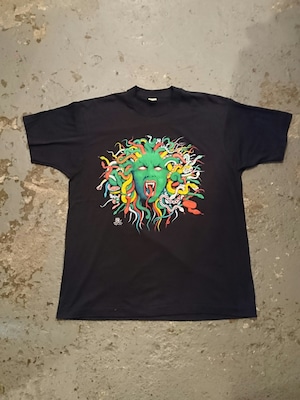 80s "MEDOUSA PRINT TEE"  N.O.S