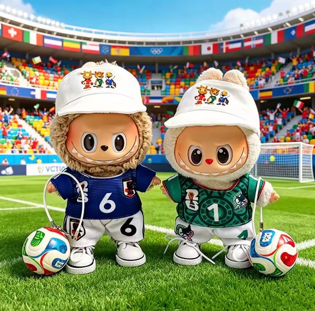 ラブブ　サッカーユニフォーム　４点セット