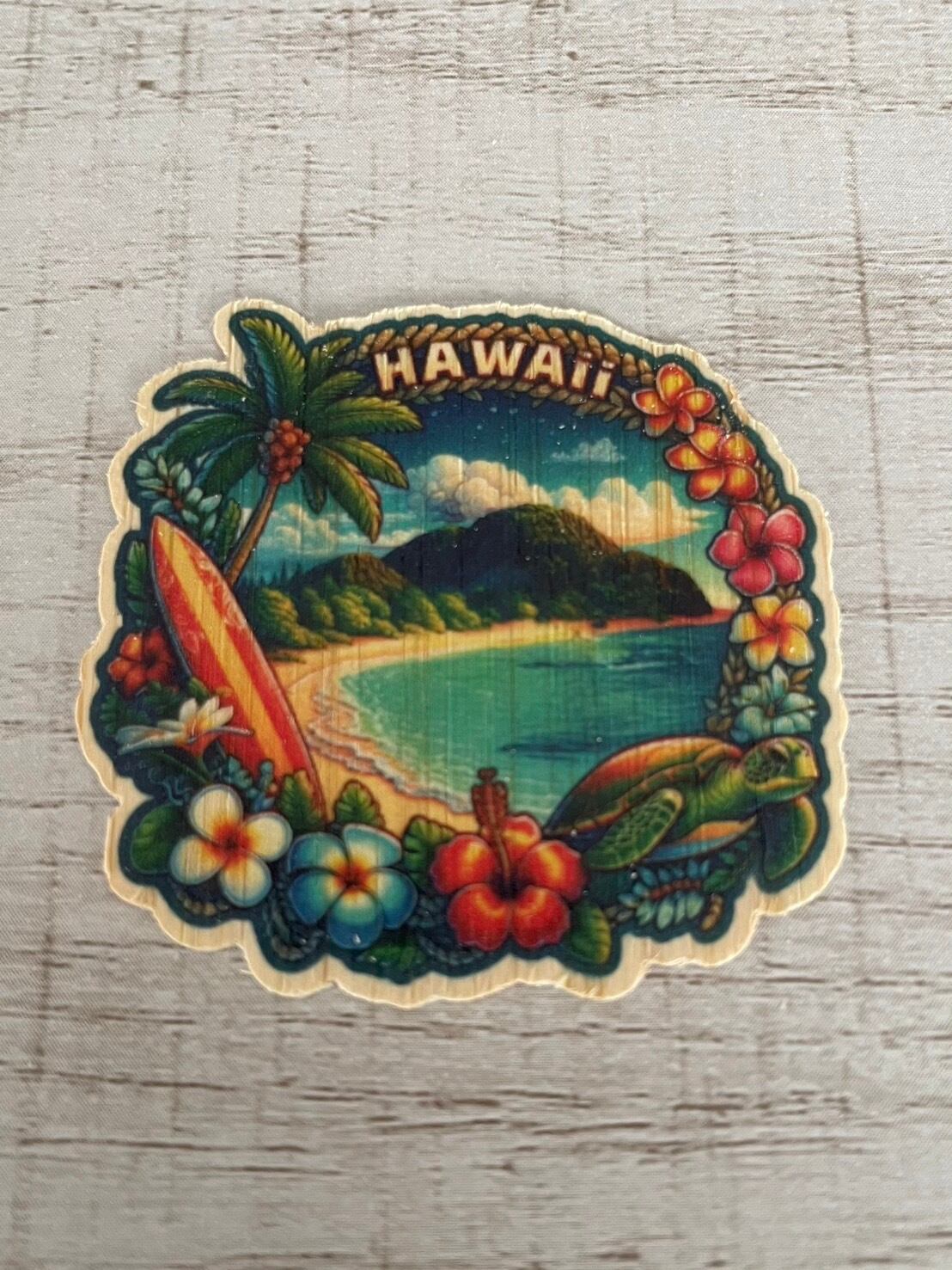 バンブーステッカー　HAWAII