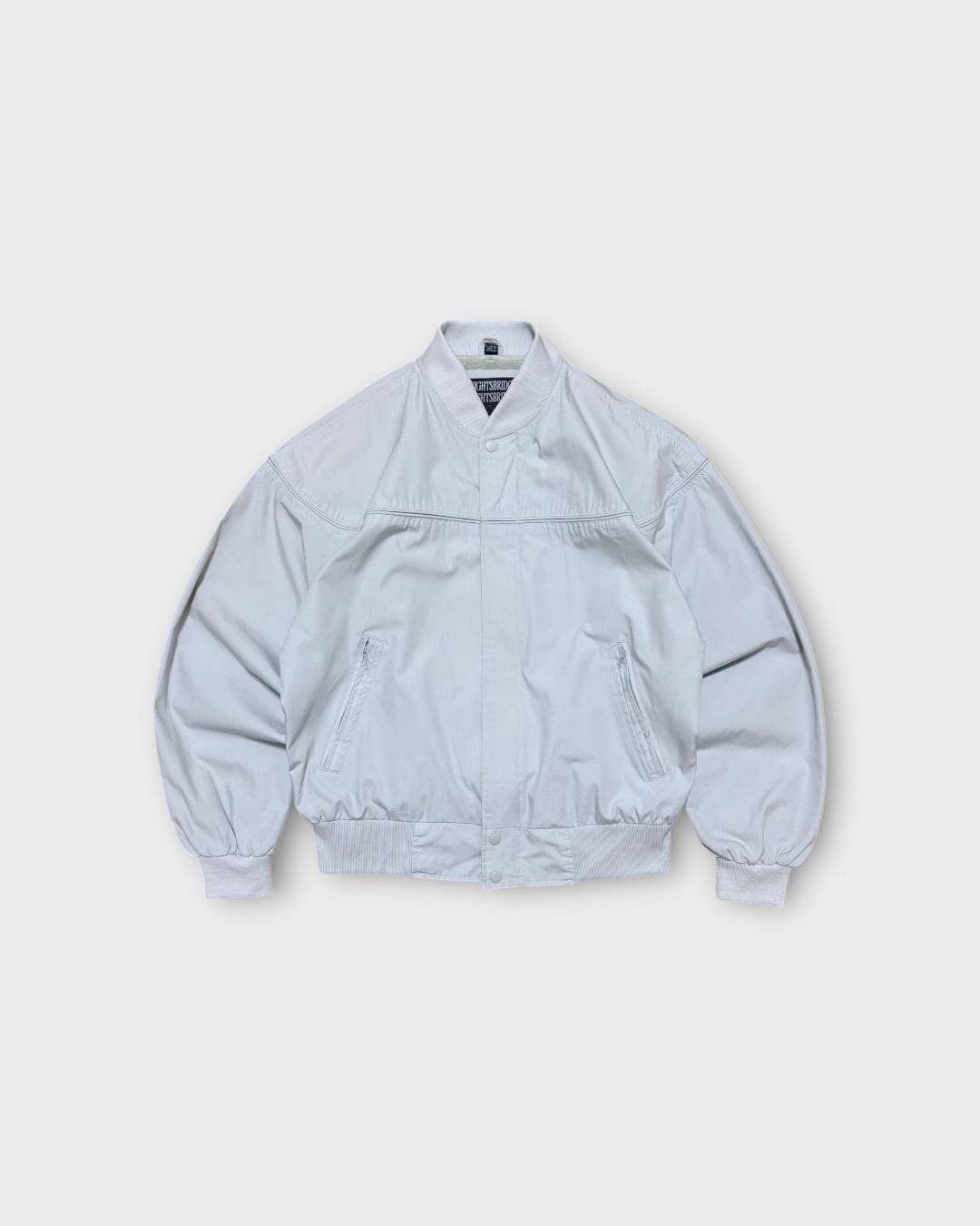 【VINTAGE】1990’s “KNIGHTSBRIDGE” Derby Jacket Light Gray