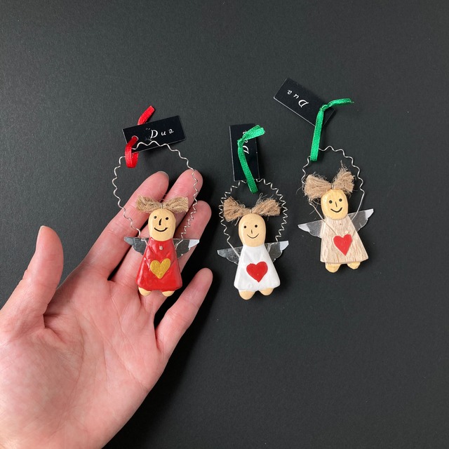 オーナメント ハートを持った天使