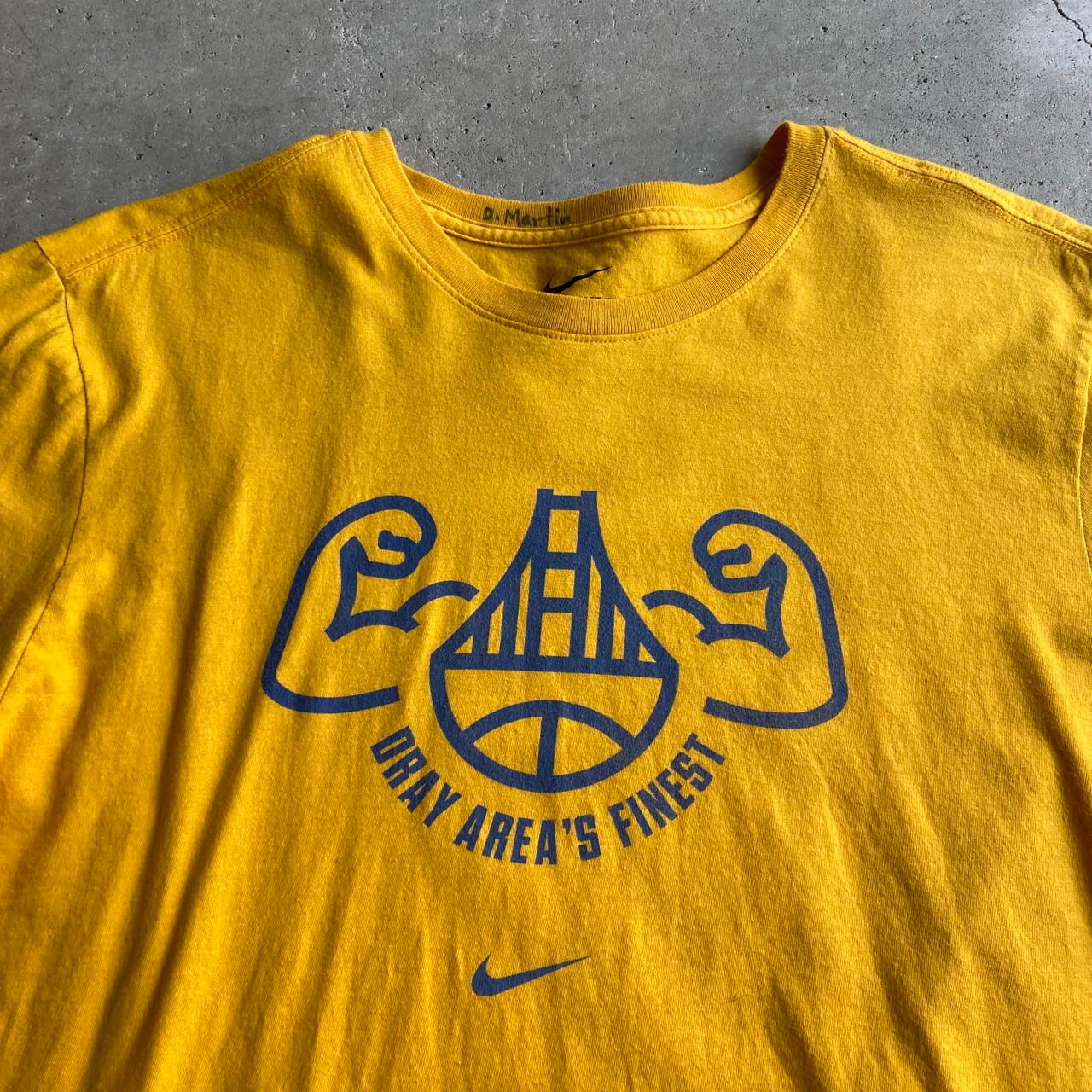 ナイキ バスケ チームロゴ メンズ 2XL イエロー USA 半袖 Tシャツ