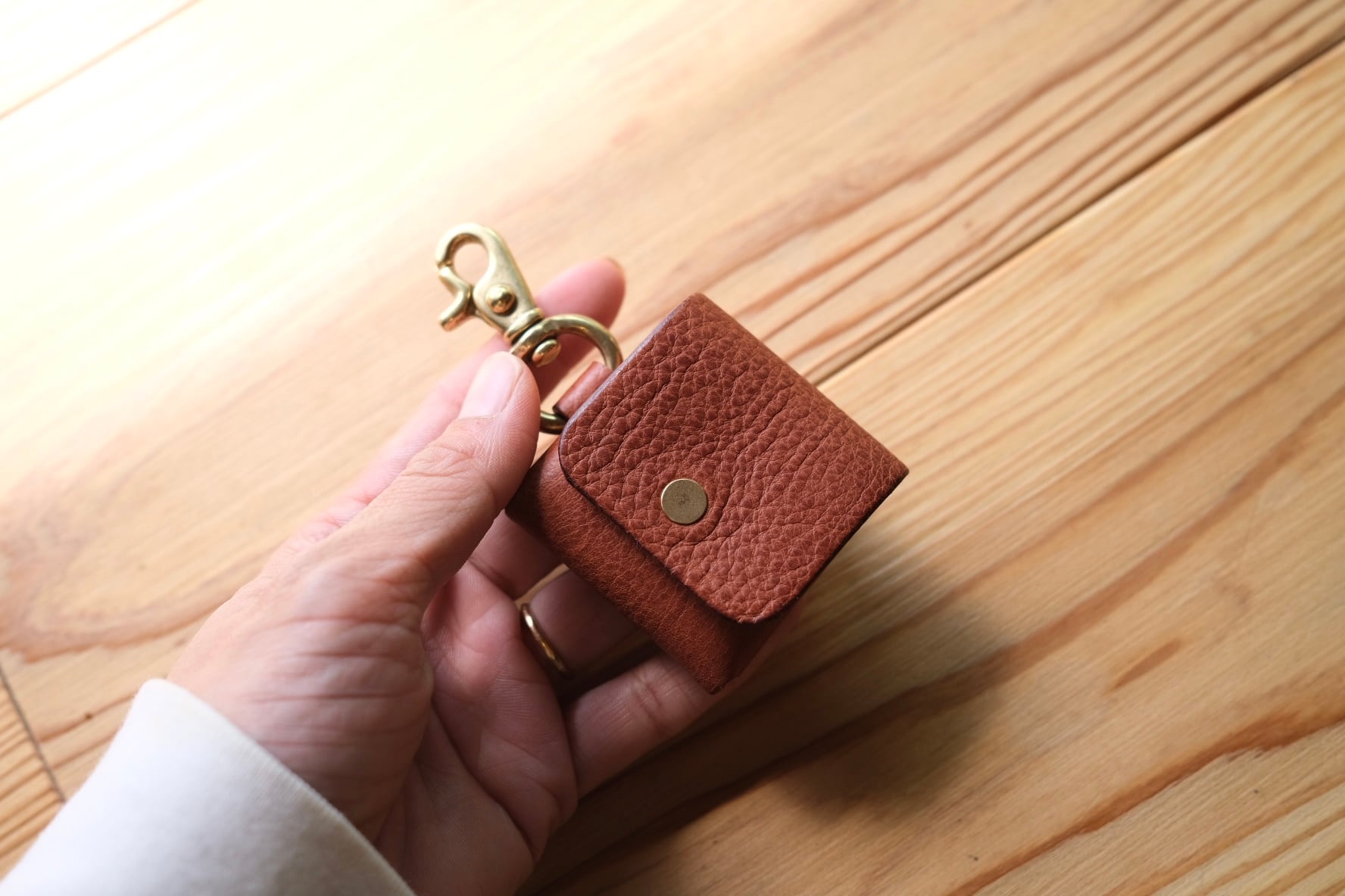 《即納》petit coin holder【marron】