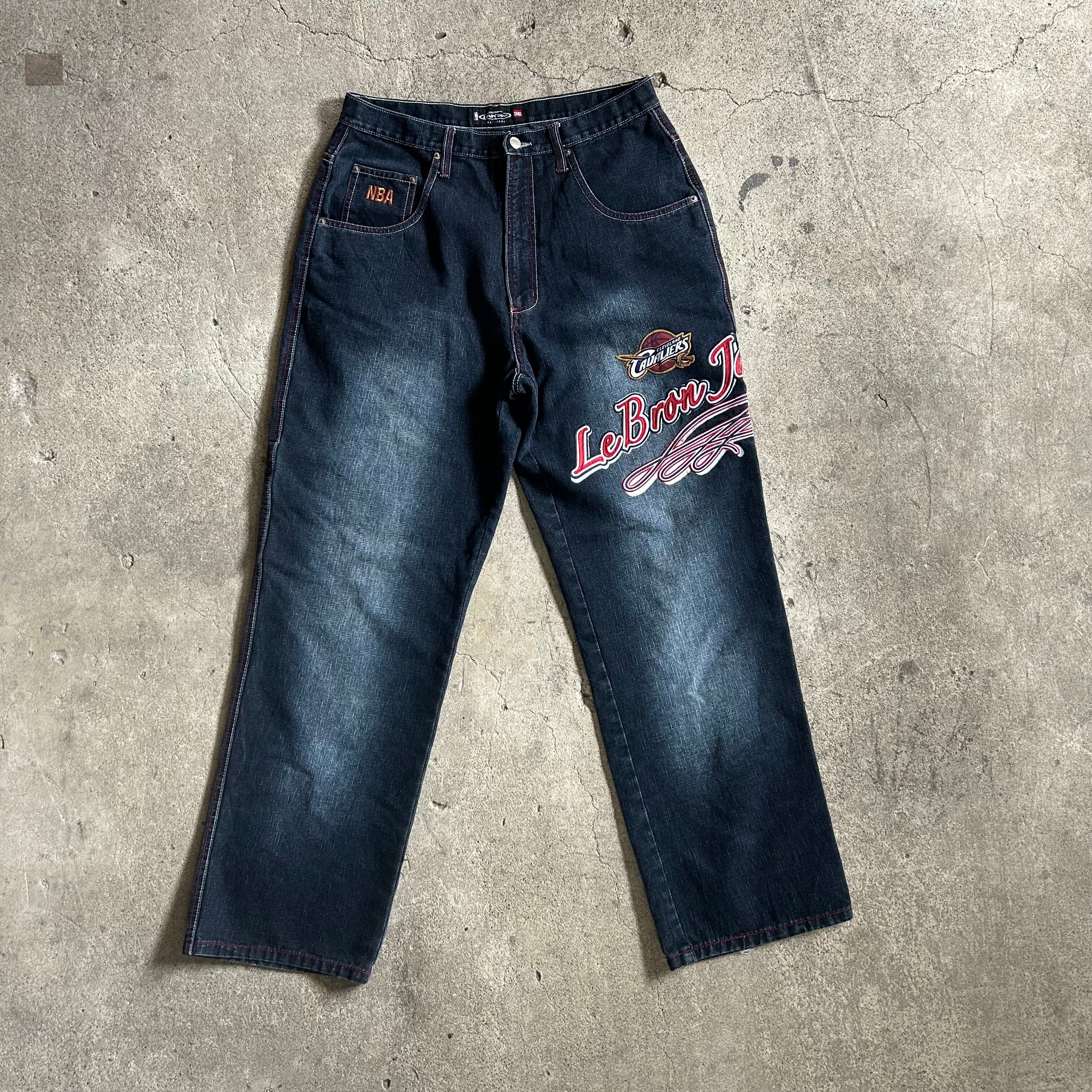 UNK NBA × CAVALIERS denim pants レブロン・ジェームズ