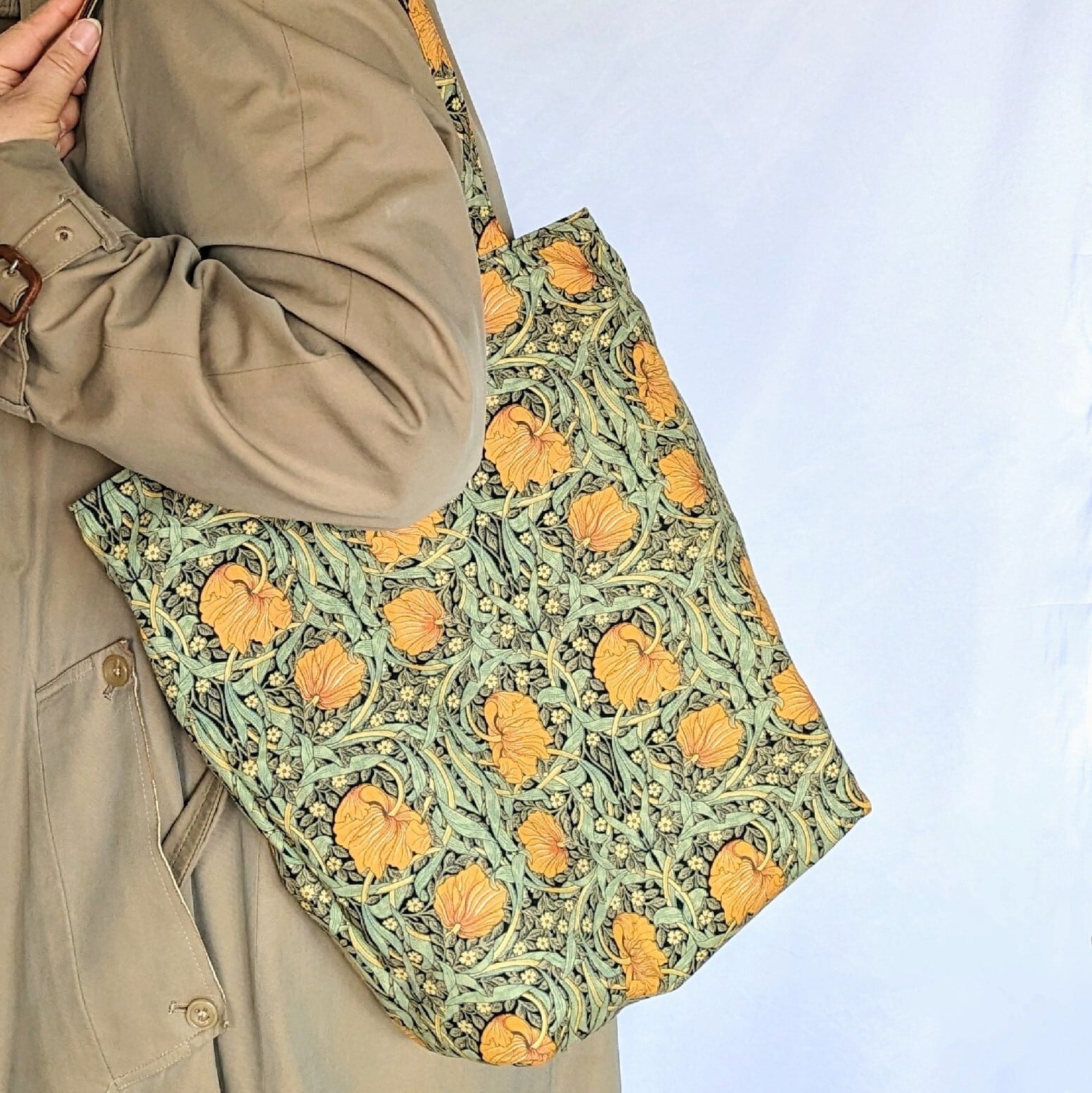 色が選べるトートバッグ 花柄 A4サイズ対応 ピンパーネル ギフト