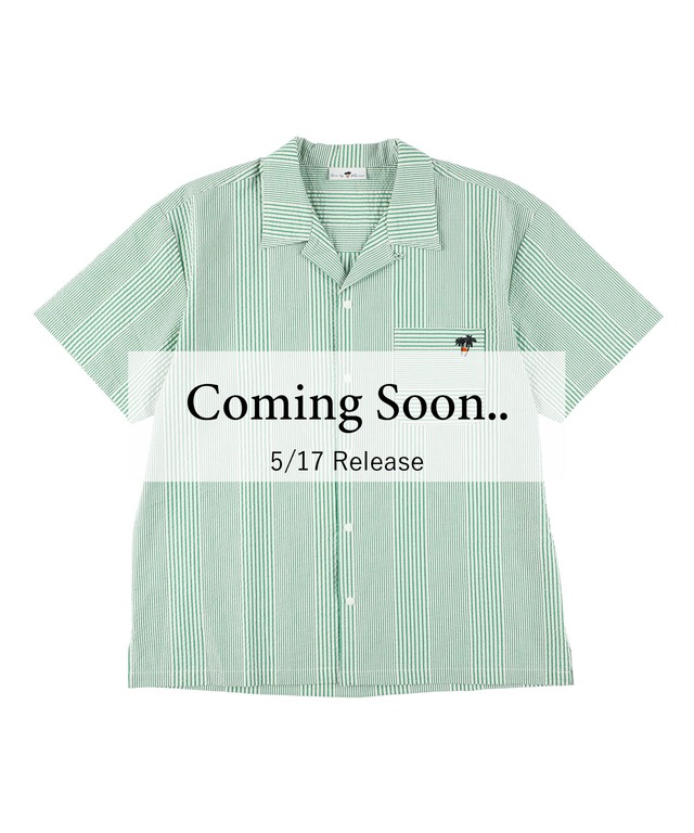 【SUNS】RANDOM SEERSUCKER OPEN COLLAR SHIRTS［RSS019］